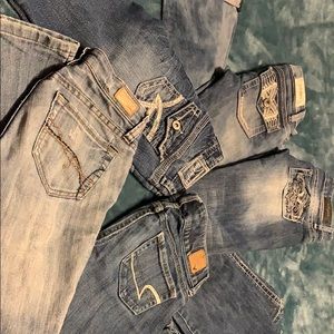 5 pair of size 0 jeans all for one price !!